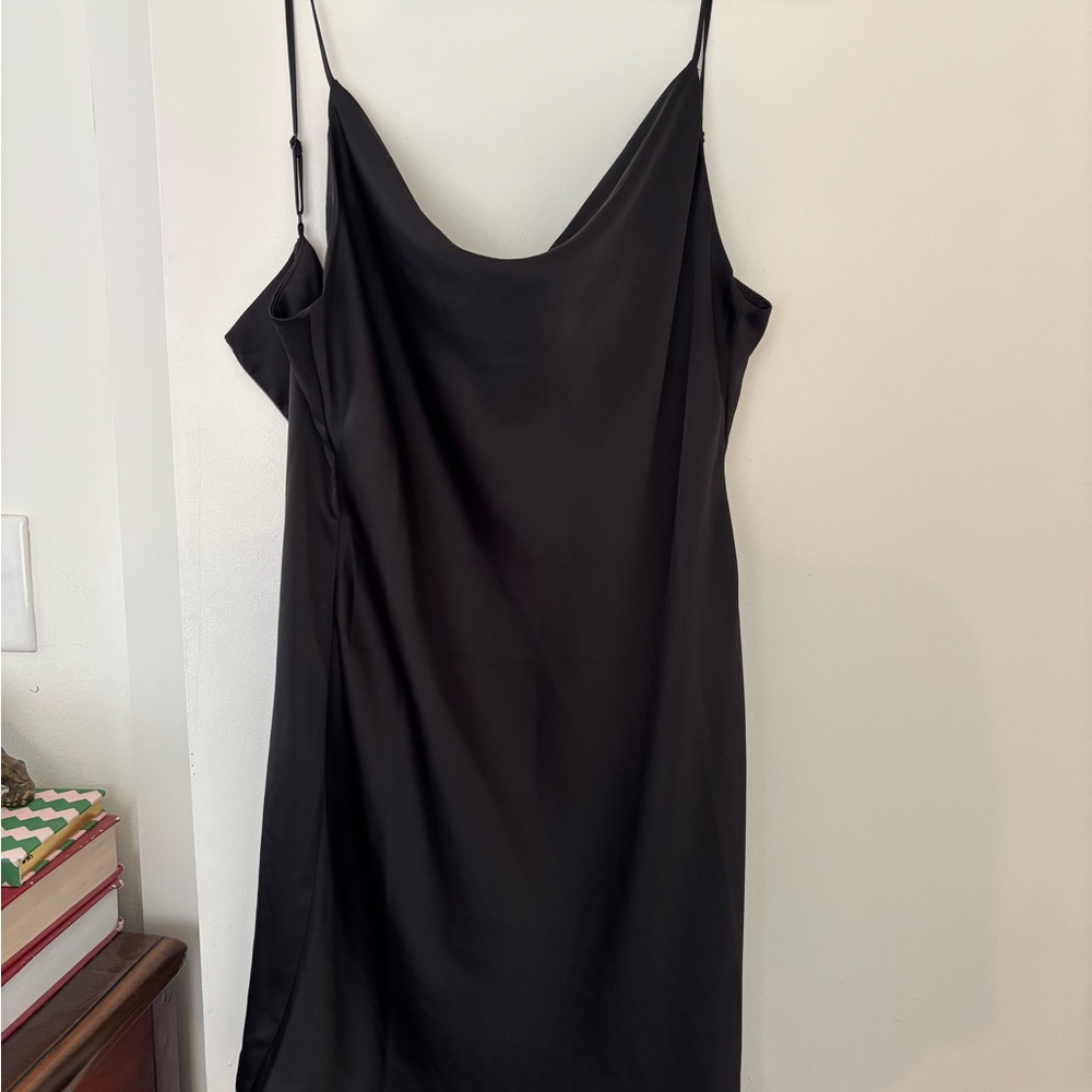 NWT SIZE L Urban outfitters cowl neck Black Slip Dress